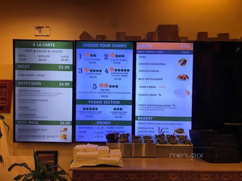 Fadis Mediterranean Grill - Frisco, TX menu_pic