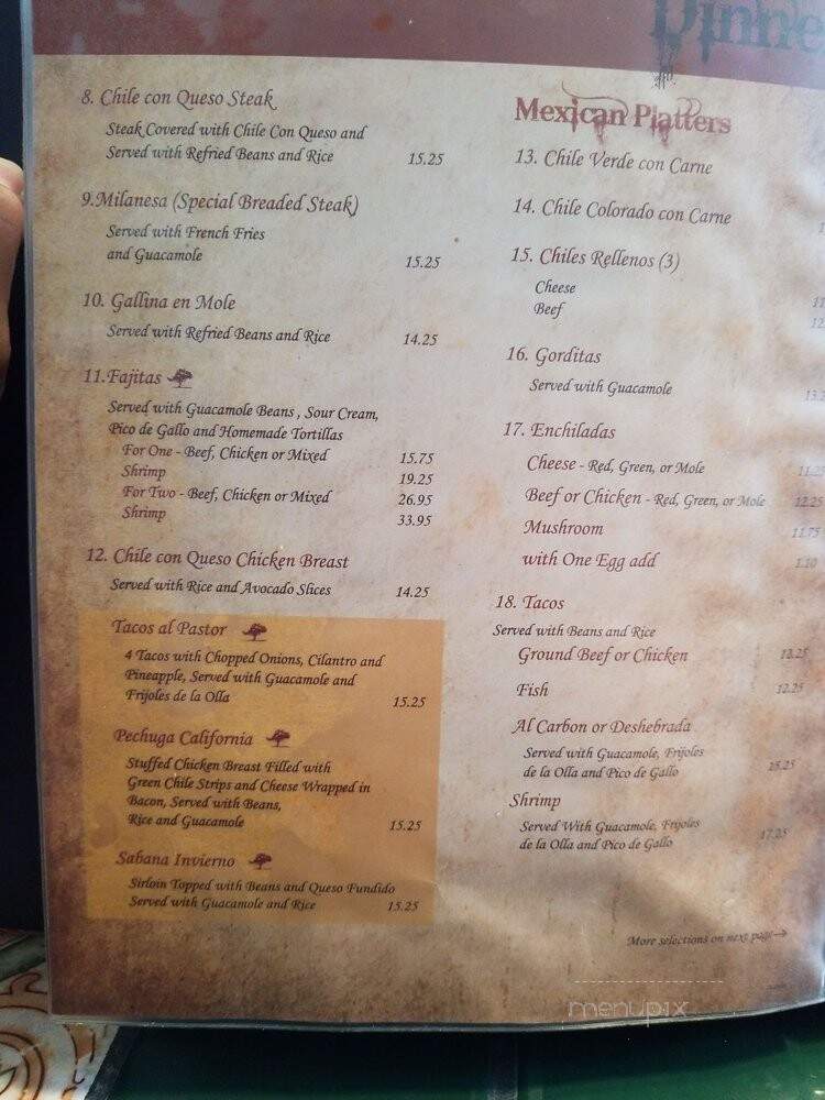 Forti's Mexican Elder Restaurant - El Paso, TX menu_pic
