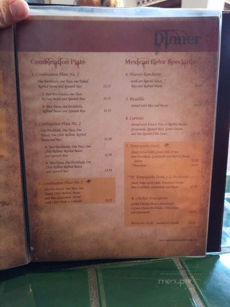 Forti's Mexican Elder Restaurant - El Paso, TX menu_pic