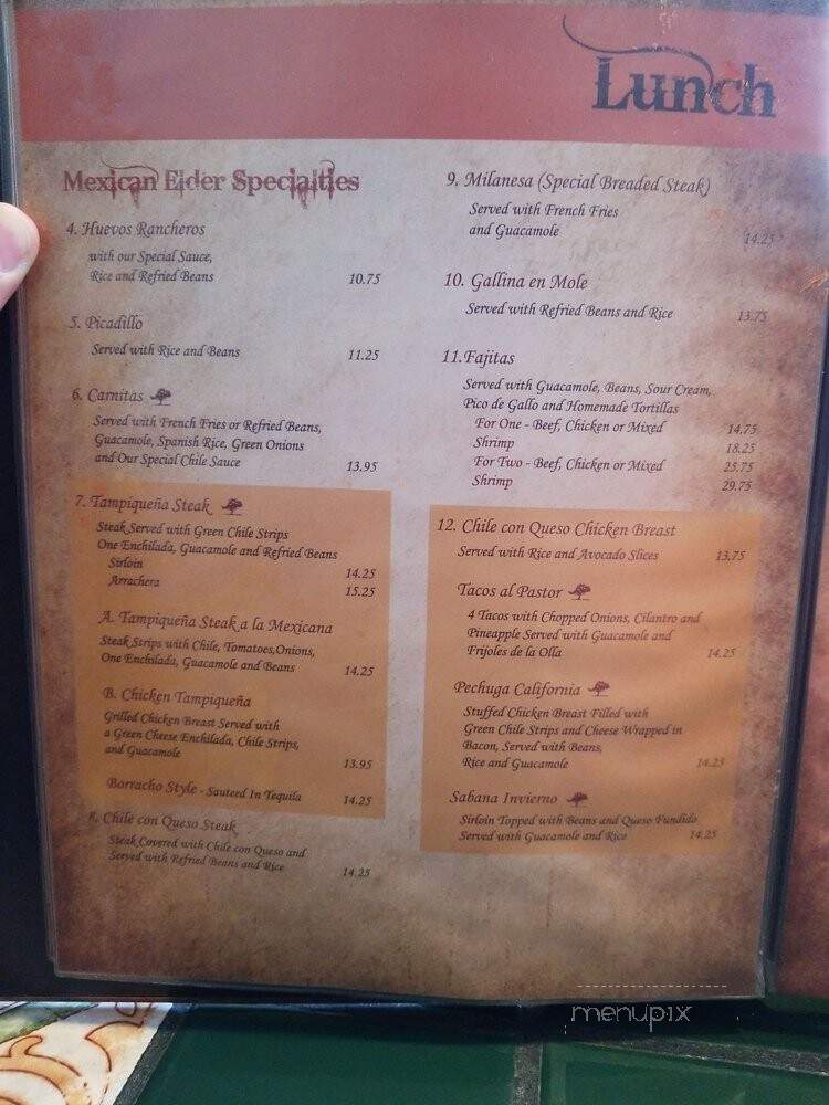 Forti's Mexican Elder Restaurant - El Paso, TX menu_pic