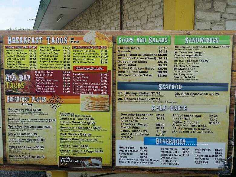 Frijoles Mexican Restaurant - San Antonio, TX menu_pic