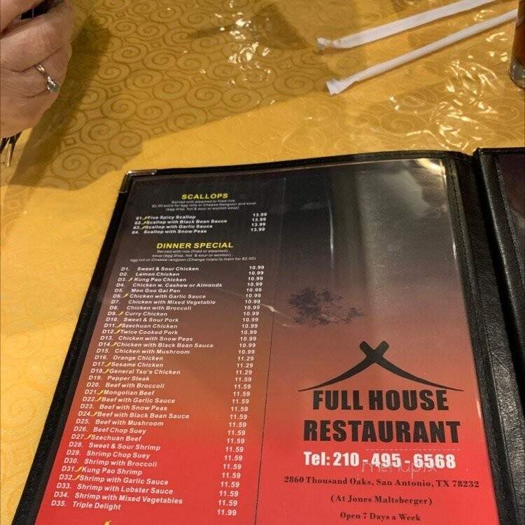 Full House Chinese Restaurant - San Antonio, TX