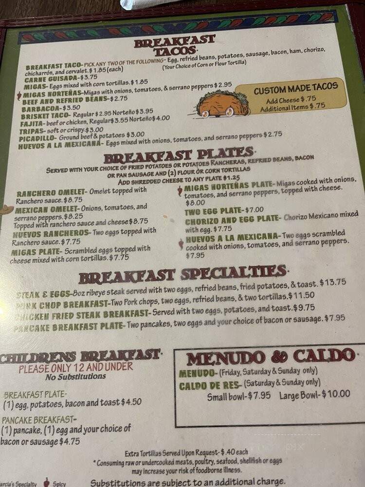 Garcia's Mexican Food Restaurant - Buda, TX