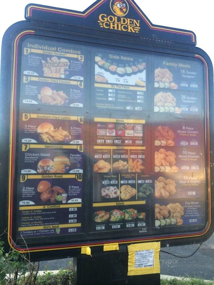 Golden Chick - Abilene, TX menu_pic