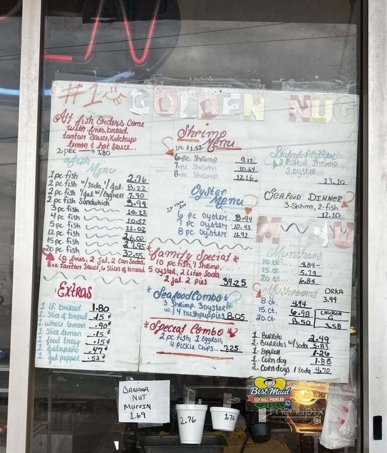 Golden Nuggett Fried Chicken - San Antonio, TX menu_pic