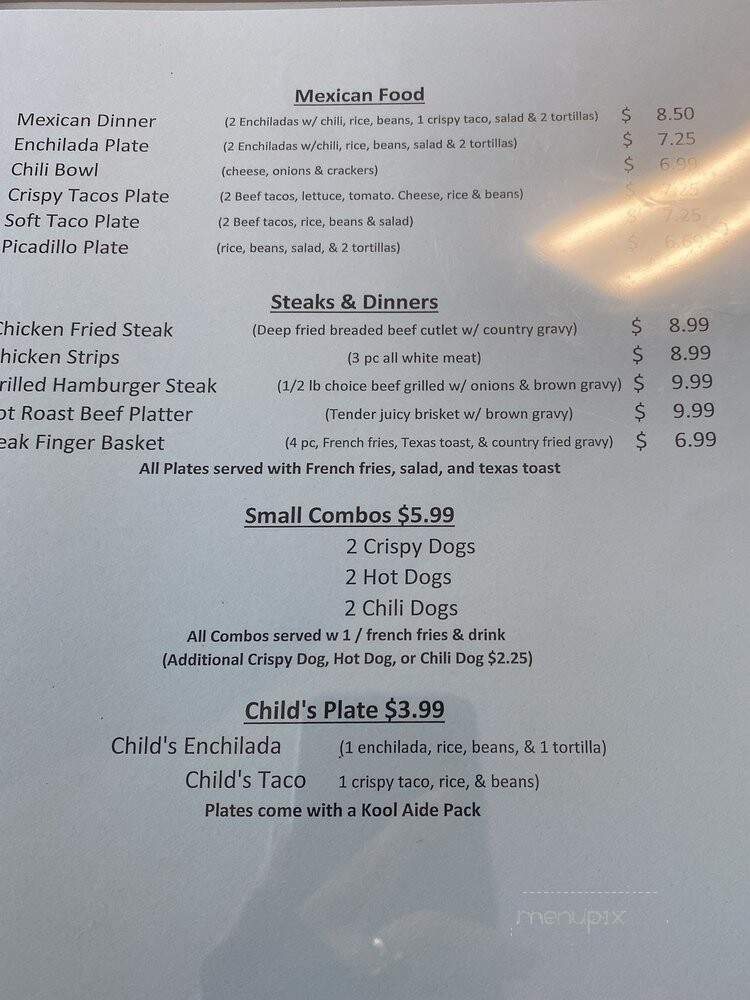 Gyro's Drive Inn - San Antonio, TX menu_pic