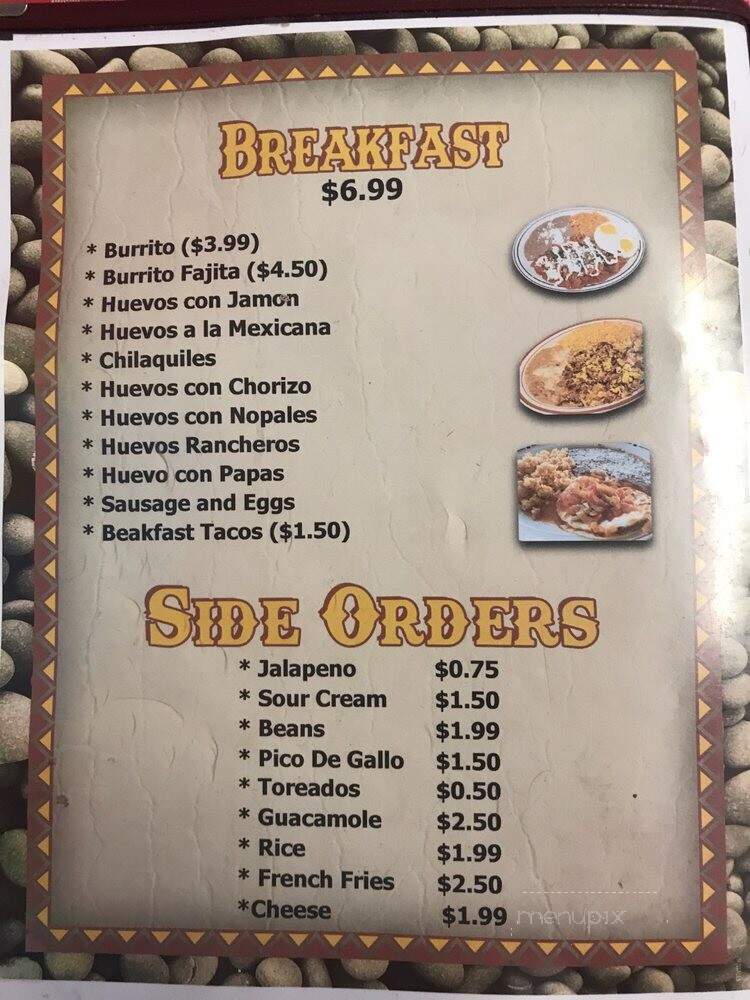 Hacienda Hernandez Taqueria - Terrell, TX menu_pic