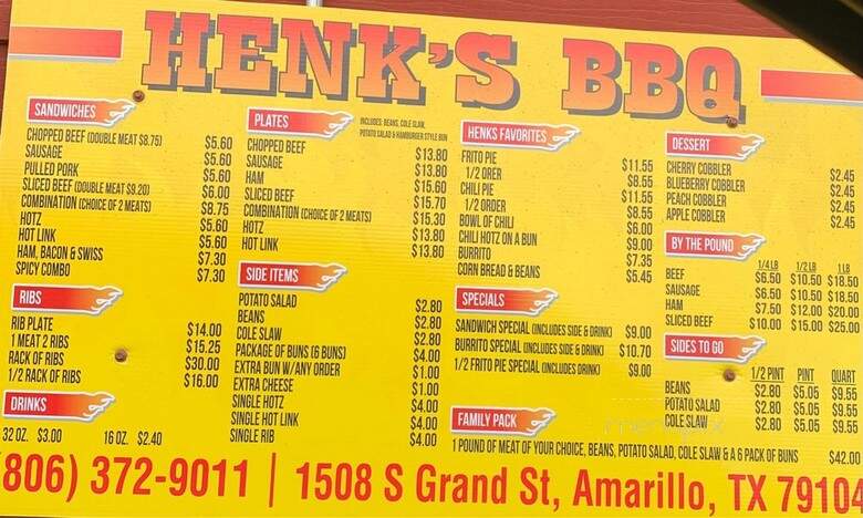 Henk's Pit Bar-B-Que - Amarillo, TX
