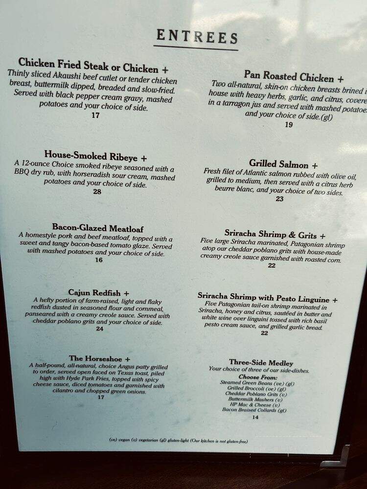 Hyde Park Bar & Grill - Austin, TX menu_pic