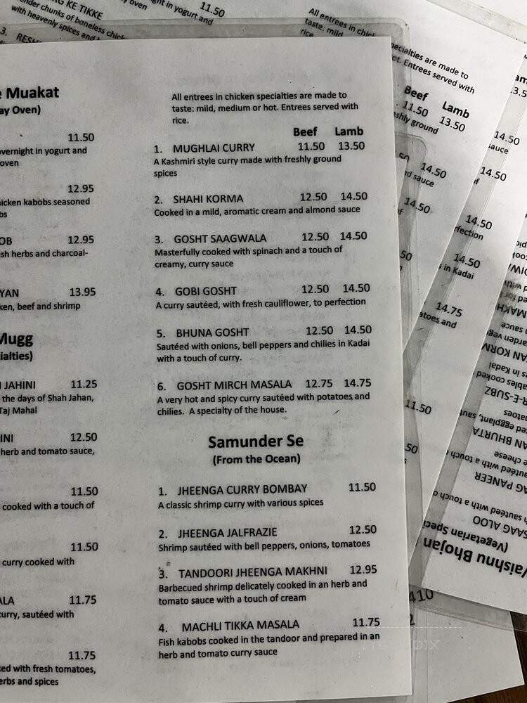 India Palace - Lubbock, TX menu_pic