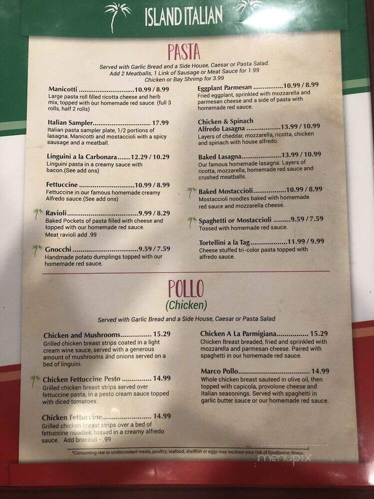Island Italian Restaurant - Corpus Christi, TX