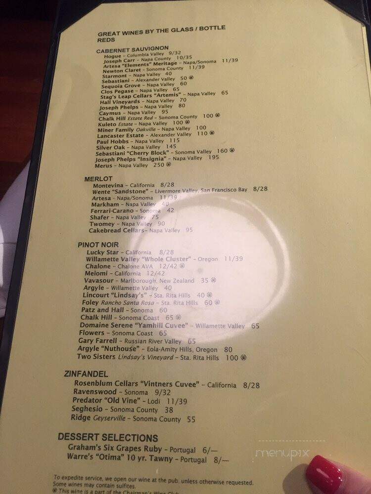 J. Alexander's - San Antonio, TX menu_pic