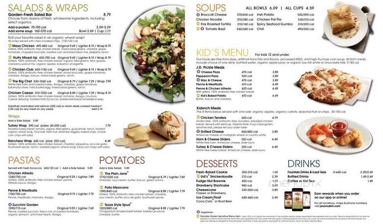 Jason's Deli - Abilene, TX menu_pic
