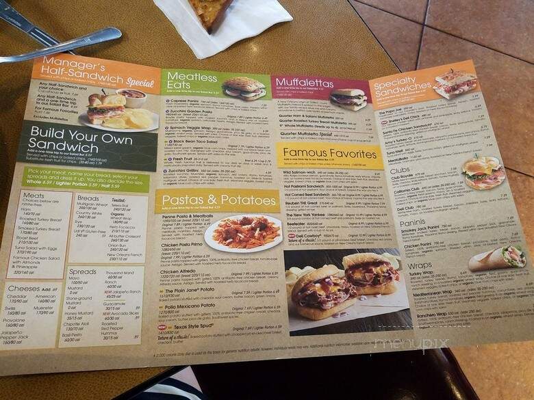 Jason's Deli - Allen, TX menu_pic