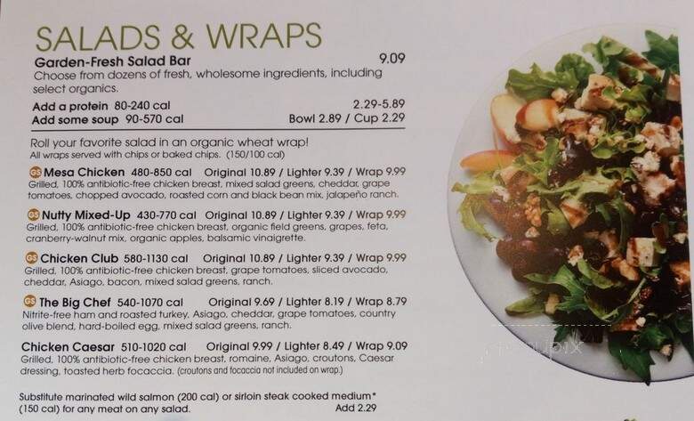 Jason's Deli - College Station, TX menu_pic
