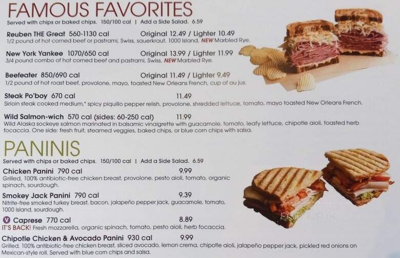 Jason's Deli - College Station, TX menu_pic