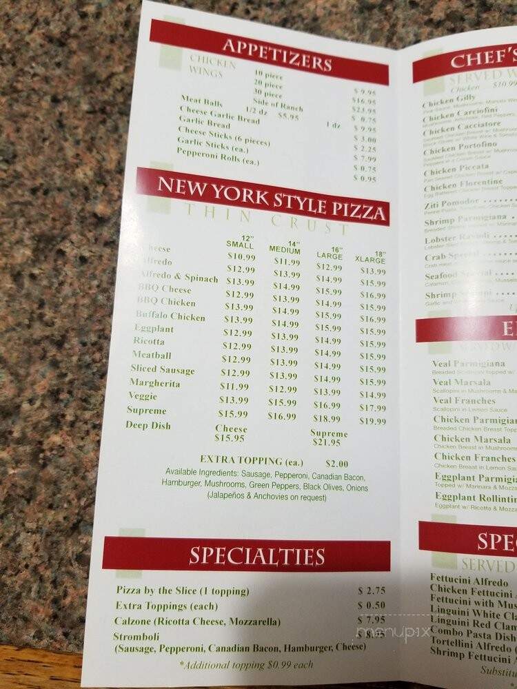 Joe's Pizza Pasta & Subs - Carrollton, TX menu_pic