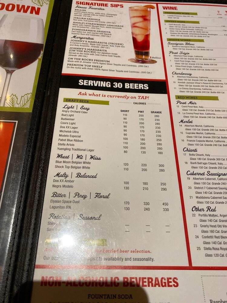 Carino's Italian - Midland, TX menu_pic