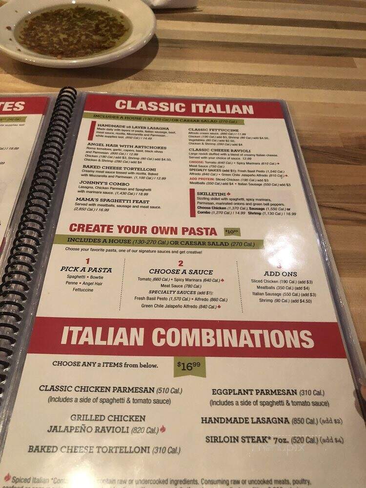 Carino's Italian - Baytown, TX menu_pic
