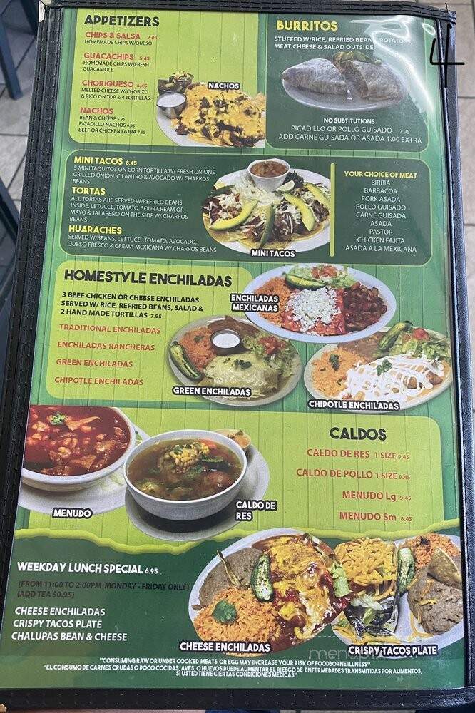 Julio - San Antonio, TX menu_pic