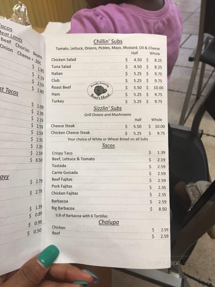 Ken's Subs Tacos & More - Austin, TX menu_pic