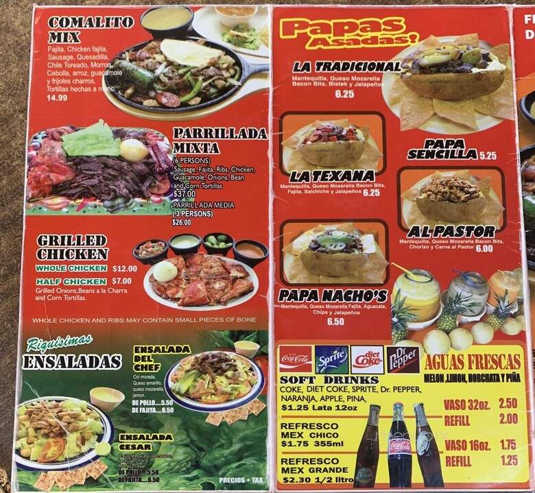 Kikis I - Brownsville, TX menu_pic