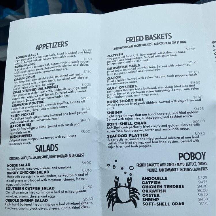 Krispy Chicken - Waco, TX menu_pic