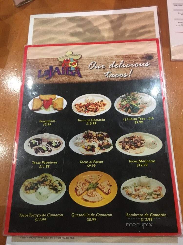 L J Shrimp House - Mcallen, TX menu_pic
