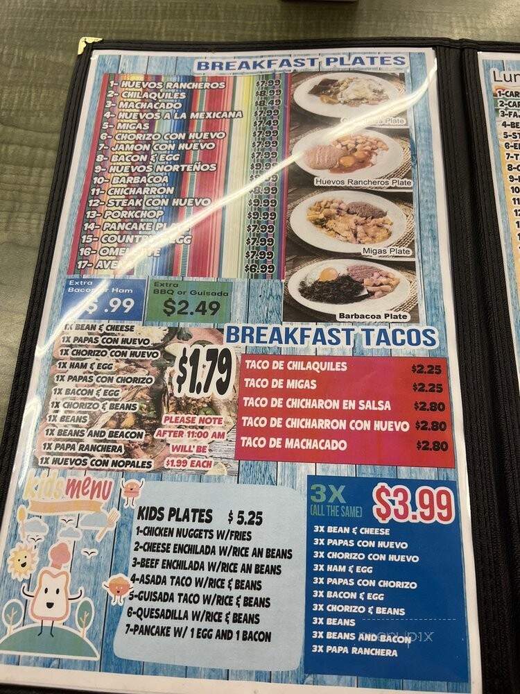 La Cocina - San Antonio, TX menu_pic