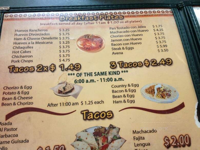 La Jalisco Mexican Restaurant - San Antonio, TX menu_pic