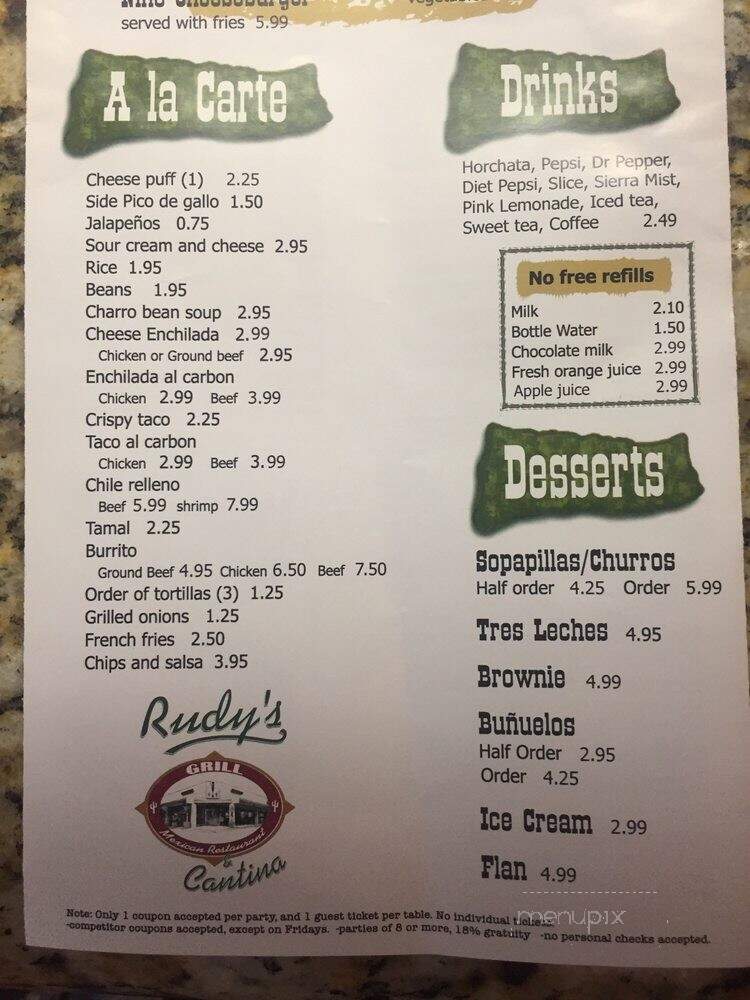 La Maria Mexican Restaurant - Cypress, TX menu_pic