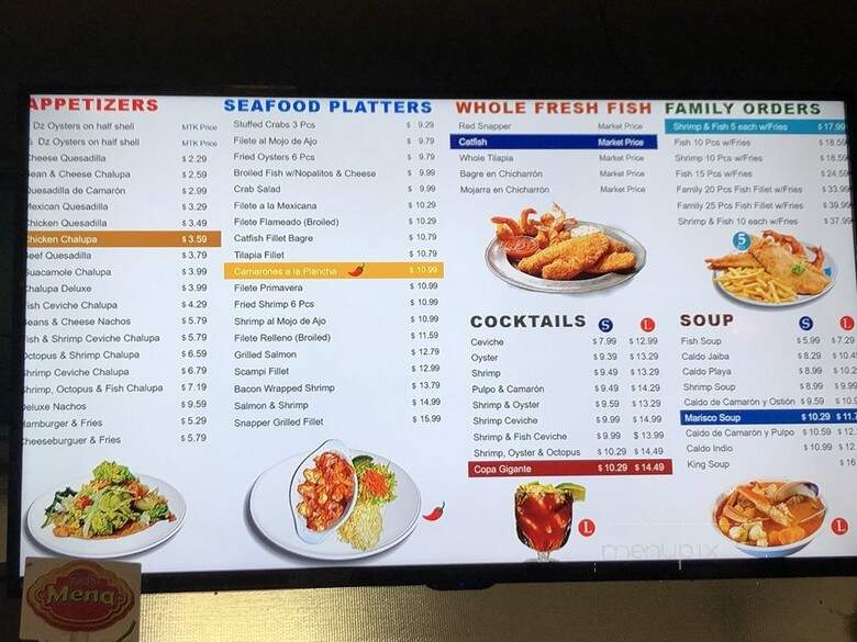 La Playa Seafood - San Antonio, TX menu_pic