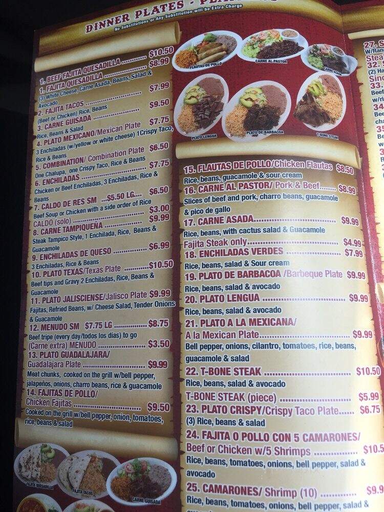 La Taqueria Huentitan Jalisco - San Antonio, TX menu_pic