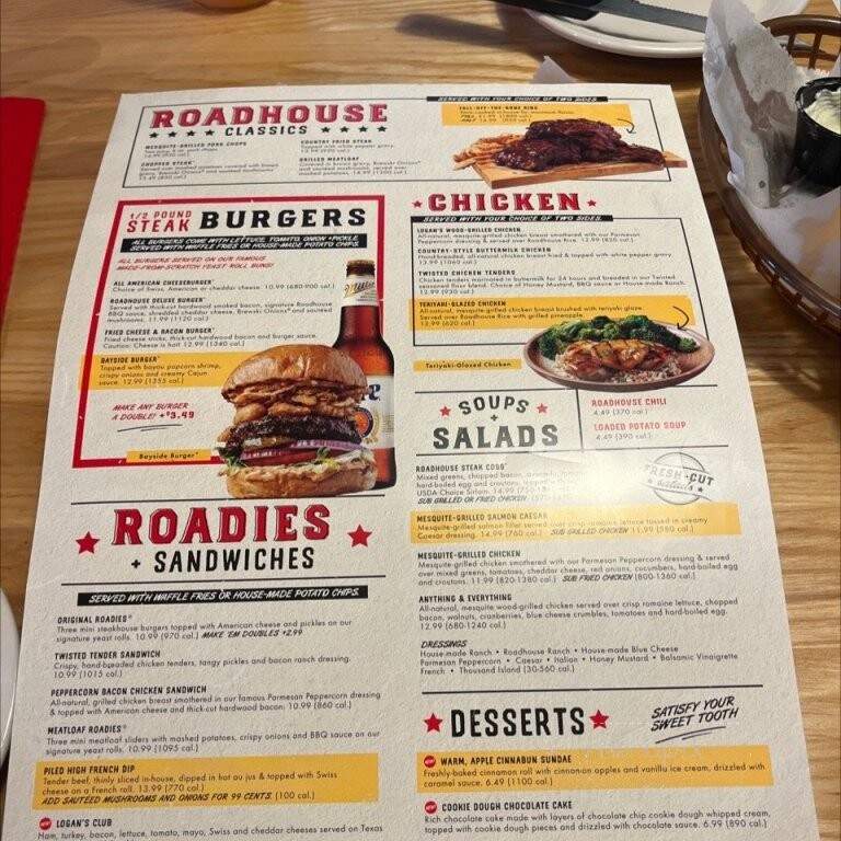 Logan's Roadhouse - Laredo, TX menu_pic