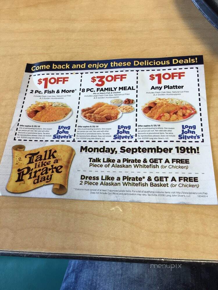 Long John Silver's - Humble, TX menu_pic