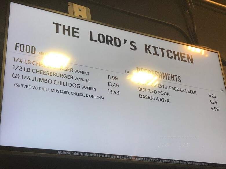 Lord's Kitchen - San Antonio, TX menu_pic