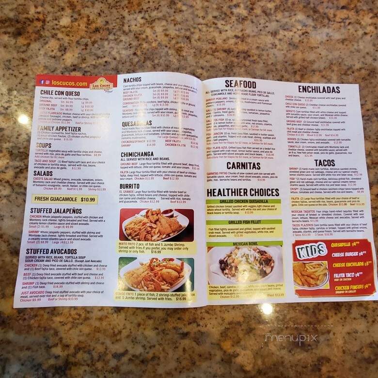 Los Cucos - College Station, TX menu_pic