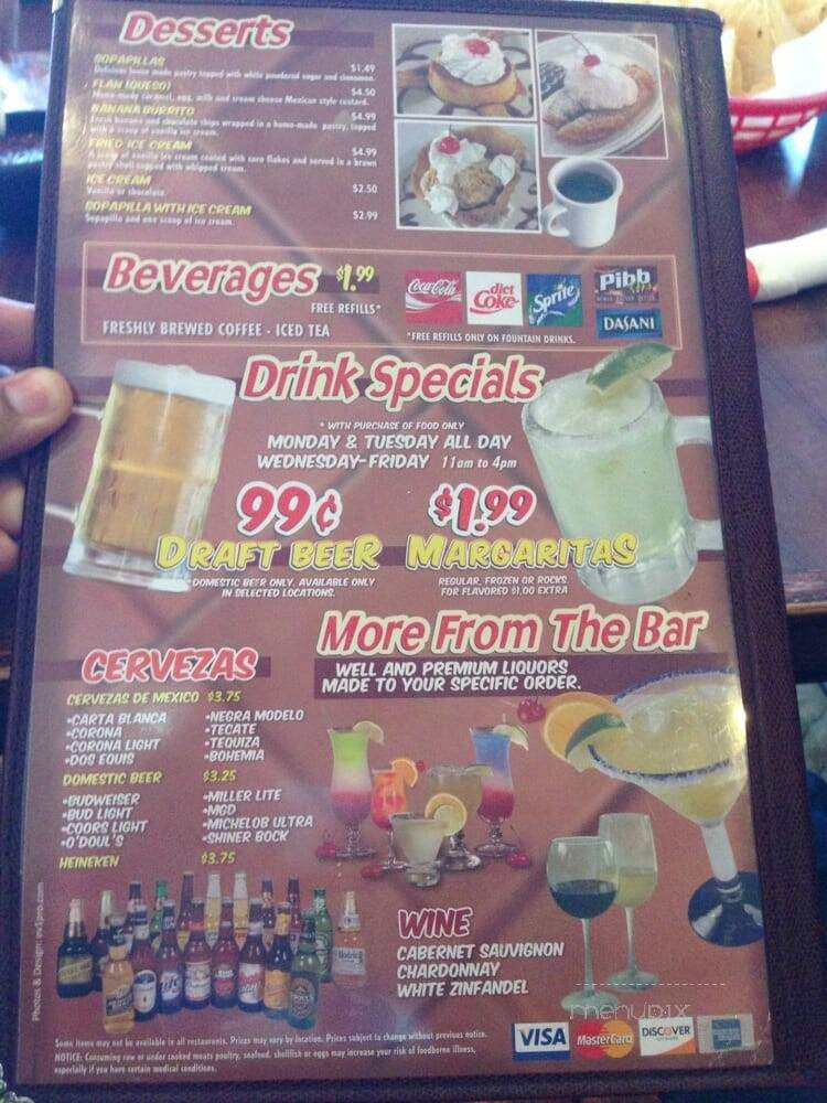 Los Cucos Mexican Cafe Xx - Humble, TX menu_pic