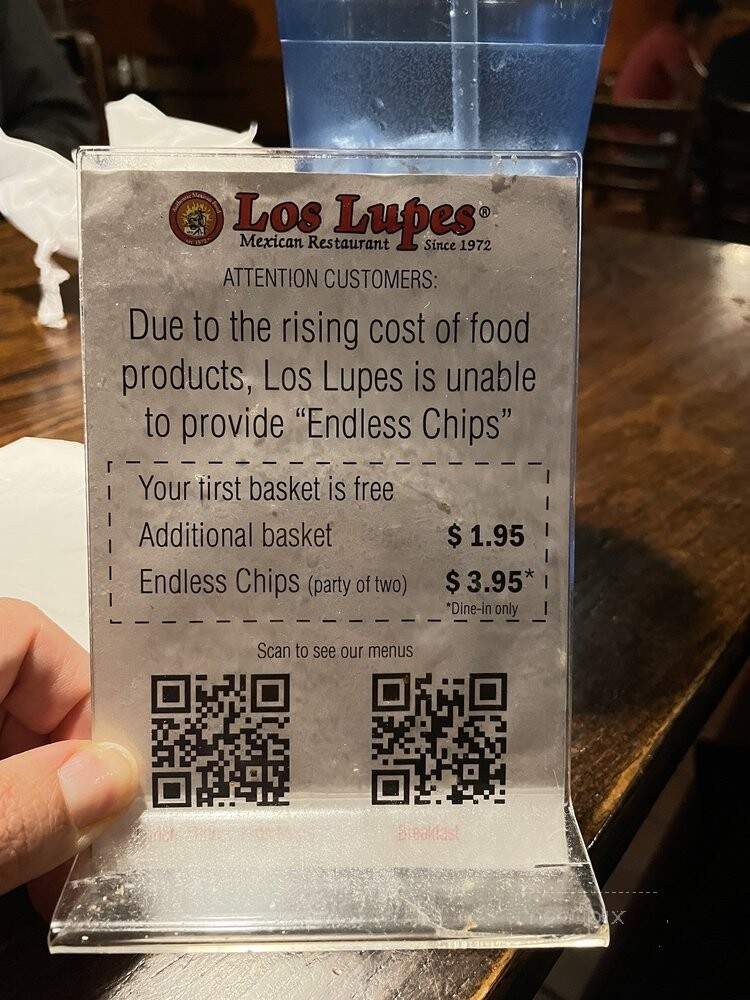 Los Lupes Restaurant - Carrollton, TX menu_pic