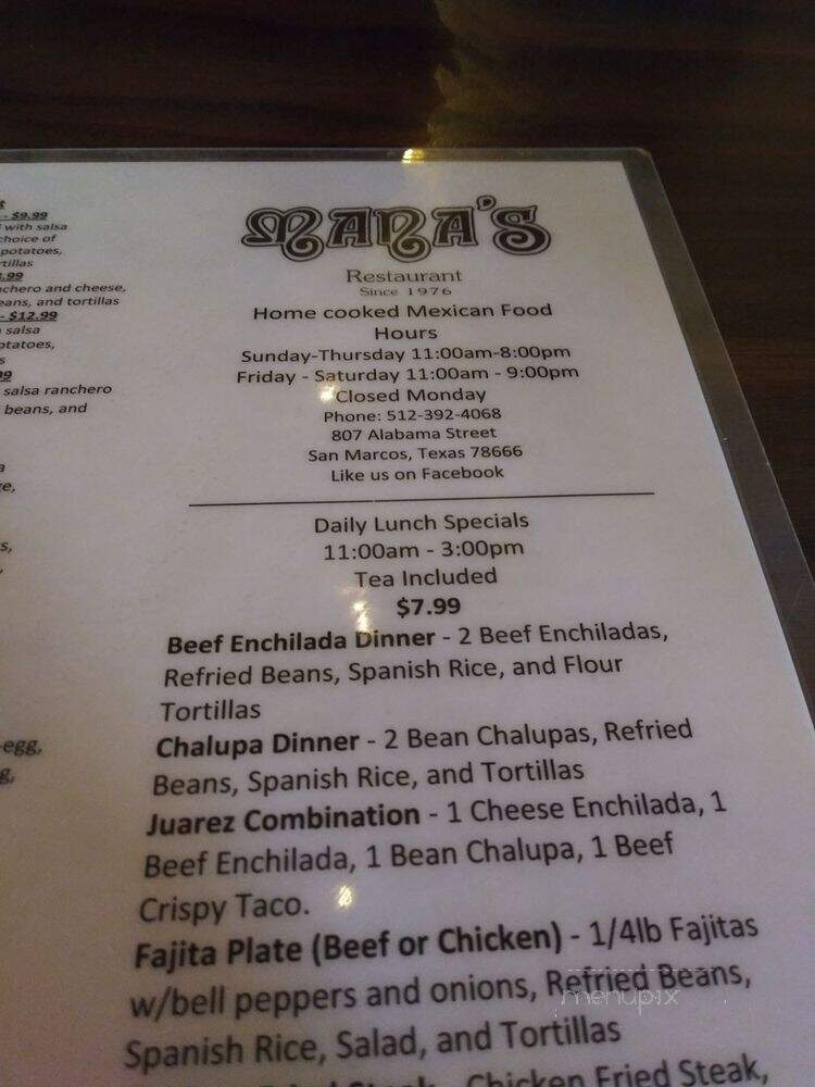 Mana's Restaurant - San Marcos, TX