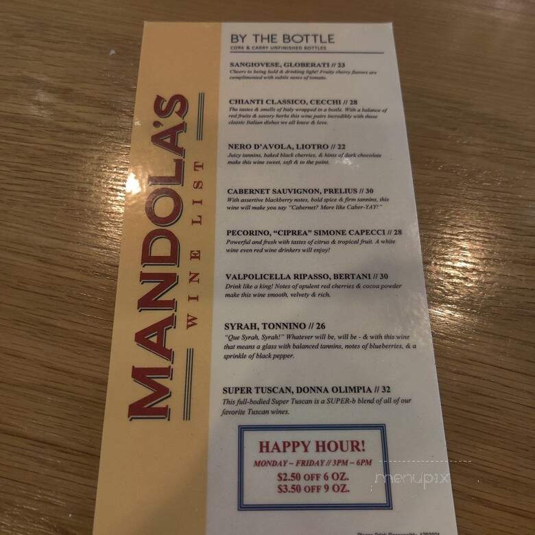 Mandola's Italian Market - Austin, TX menu_pic