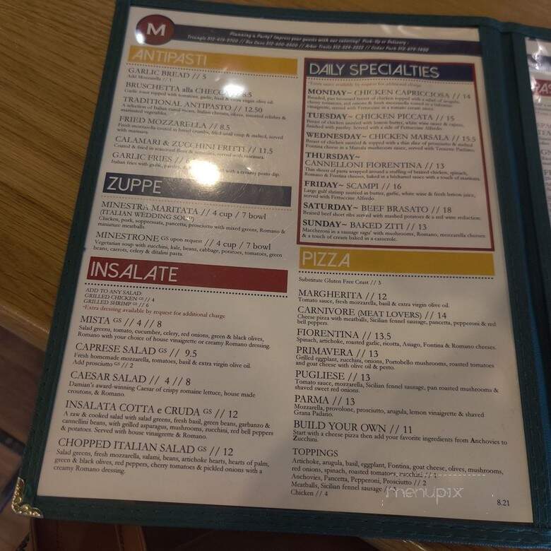 Mandola's Italian Market - Austin, TX menu_pic