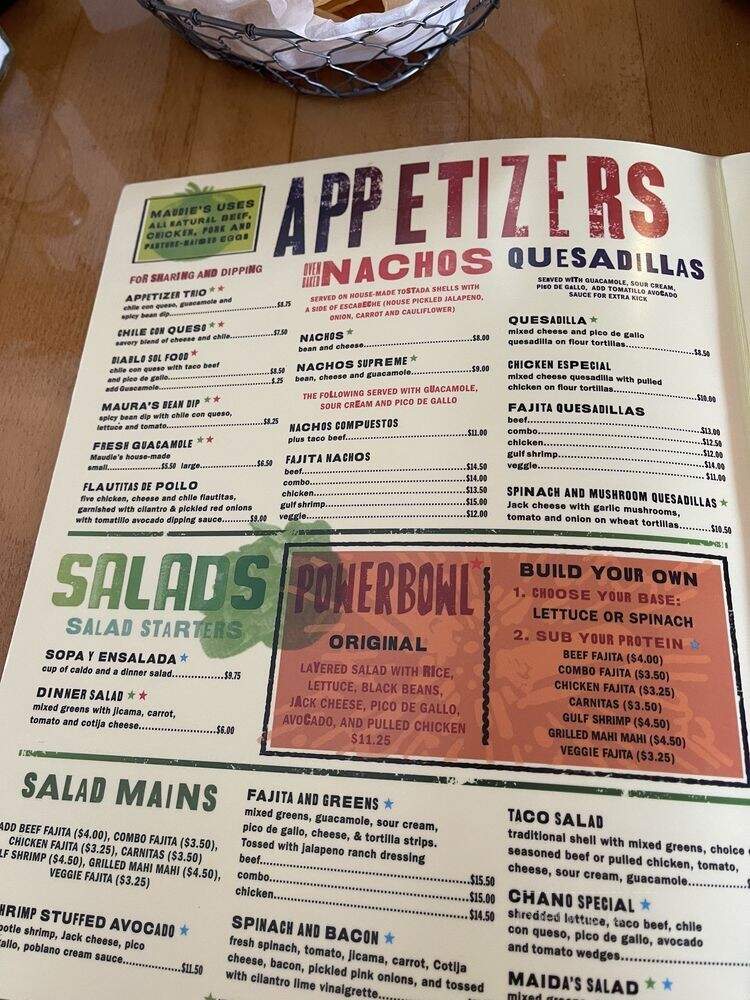 Maudie's Cafe - Austin, TX menu_pic