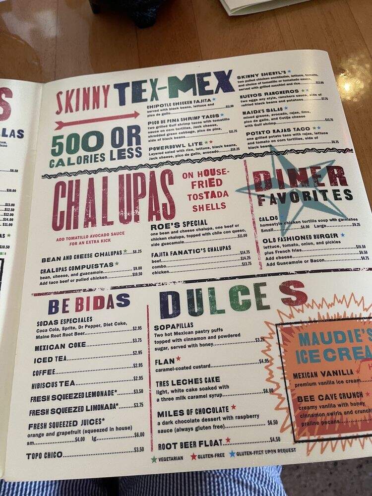 Maudie's Cafe - Austin, TX menu_pic