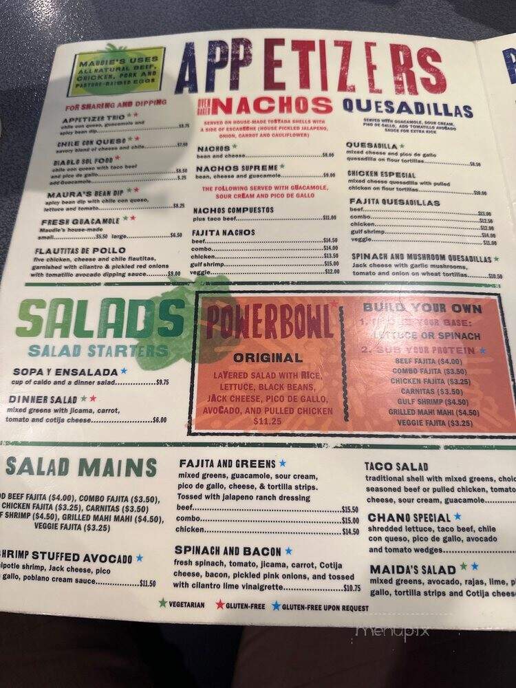 Maudie's North Lamar - Austin, TX menu_pic