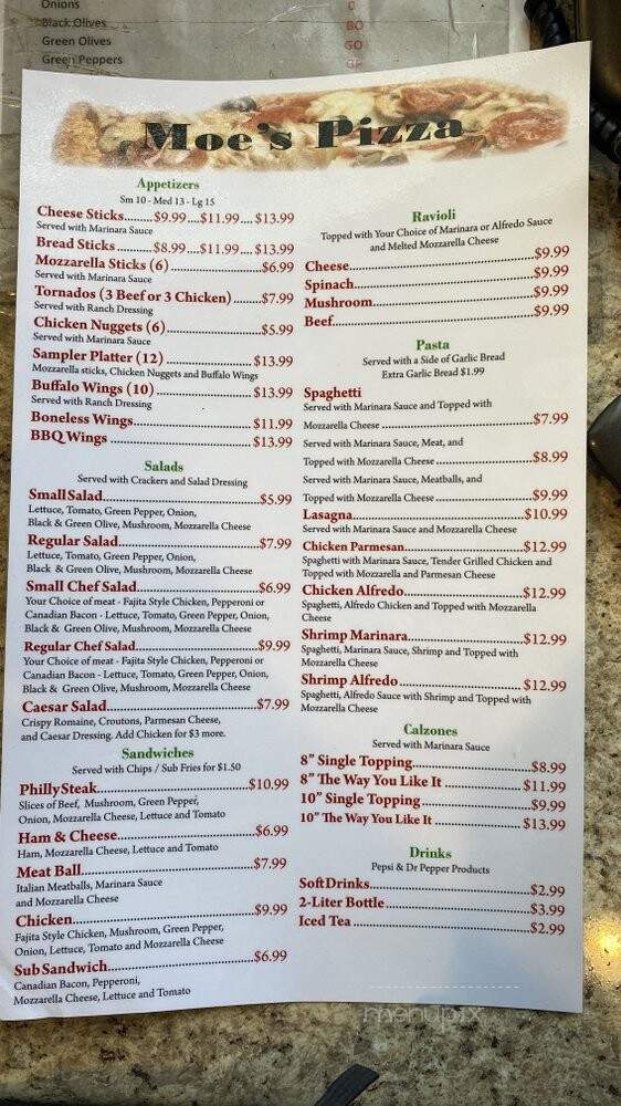 Mojo's - Holly Lake Ranch, TX menu_pic