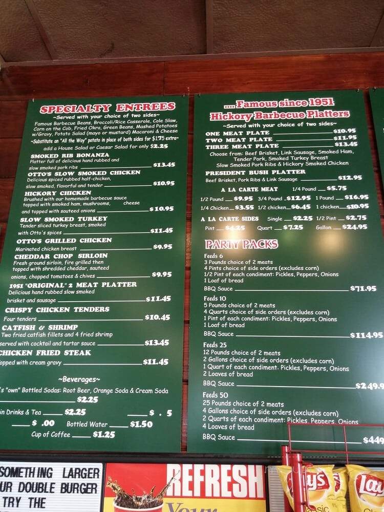 Otto's Barbecue - Stafford, TX menu_pic