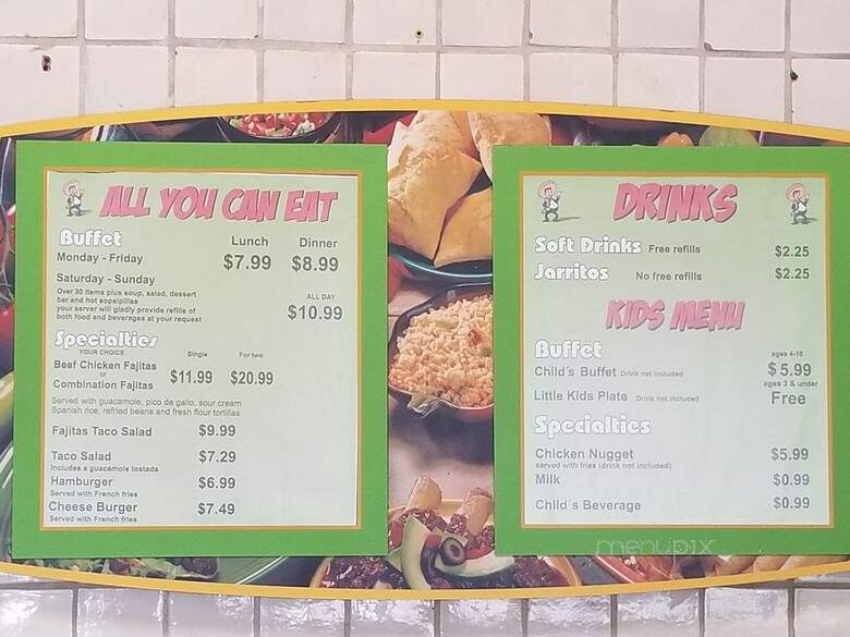 Pancho's Mexican Buffet - Temple, TX menu_pic