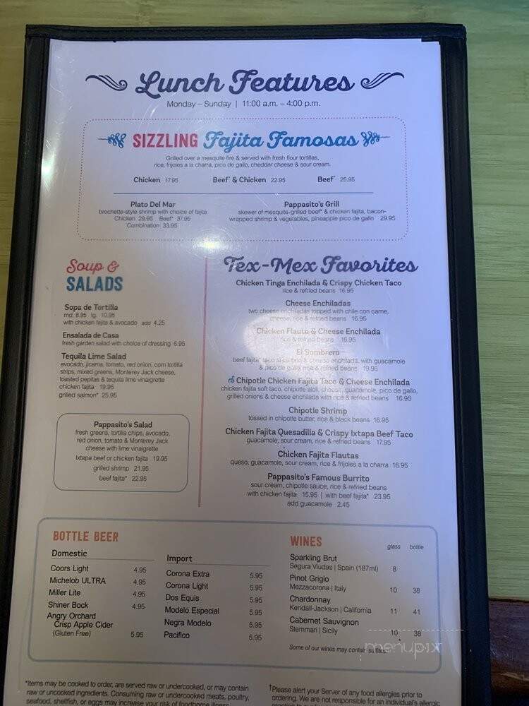 Pappasito's Cantina - Humble, TX menu_pic