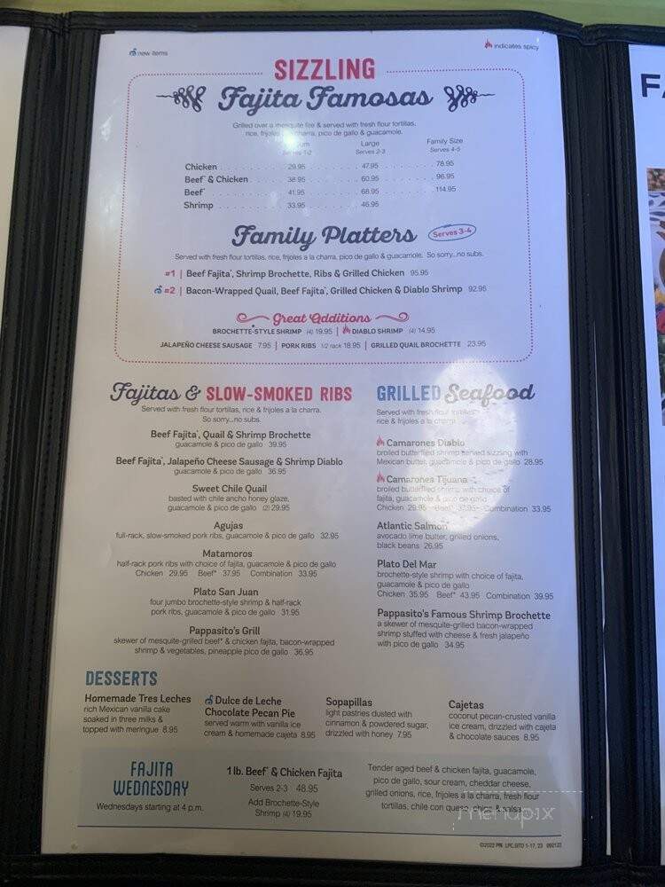 Pappasito's Cantina - Humble, TX menu_pic